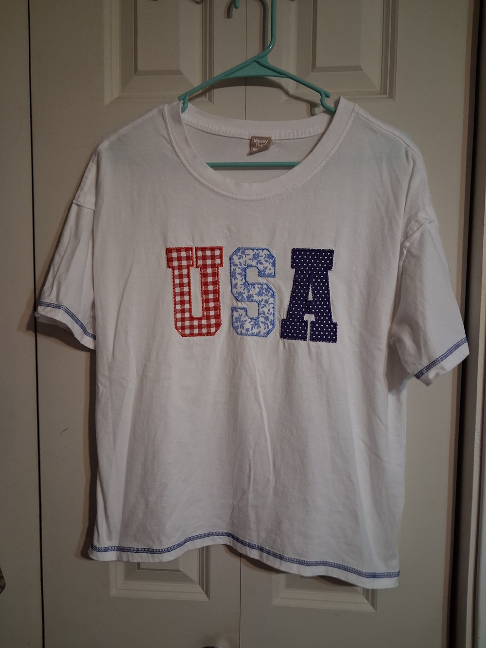 White USA Graphic Short Sleeve Tee by Mossimo